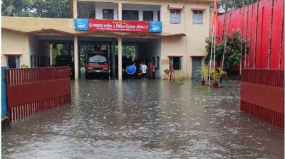 বৃষ্টি-ঢলে ফের বাড়ছে কুড়িগ্রামের নদ-নদীর পানি, বন্যার শঙ্কা