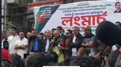 আগরতলা অভিমুখে  বিএনপির তিন সংগঠনের লংমার্চ শুরু