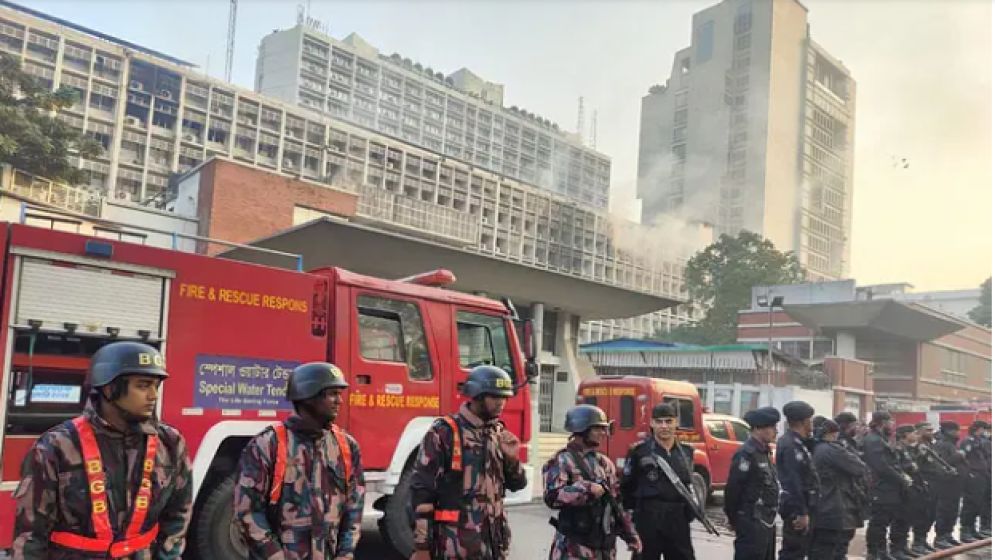 সচিবালয়ে আবার আগুন