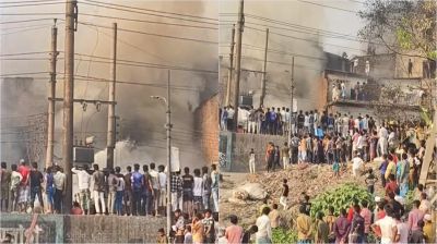 রাজধানীর ইসলামবাগে ভবনে আগুন, নিয়ন্ত্রণে ৮ ইউনিট