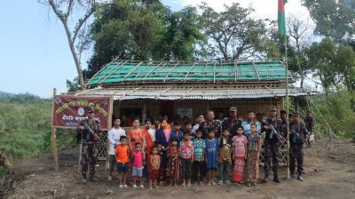 বান্দরবানের দুর্গম সীমান্তে স্কুল প্রতিষ্ঠা করল বিজিবি