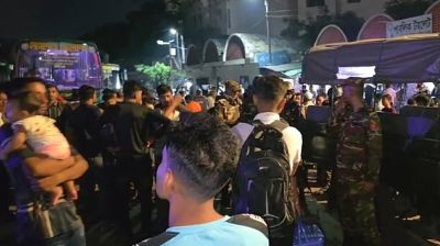 সাংবাদিকের ওপর হামলা, মহাখালী বাস টার্মিনালে সেনা অভিযান