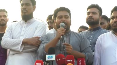 চাঁদাবাজদের কাছে দেশ বর্গা দেওয়া হবে না: নাহিদ