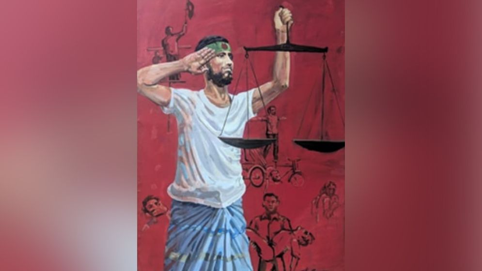 সেলুট দেওয়া সেই রিকশাচালকের হাতে দাঁড়িপাল্লা