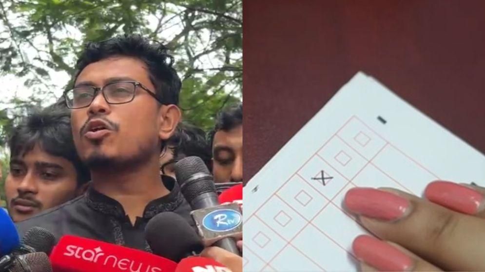 সাদিক কায়েম ও ফরহাদের ব্যালটে আগে থেকে ক্রস চিহ্ন দেওয়া হয়েছে