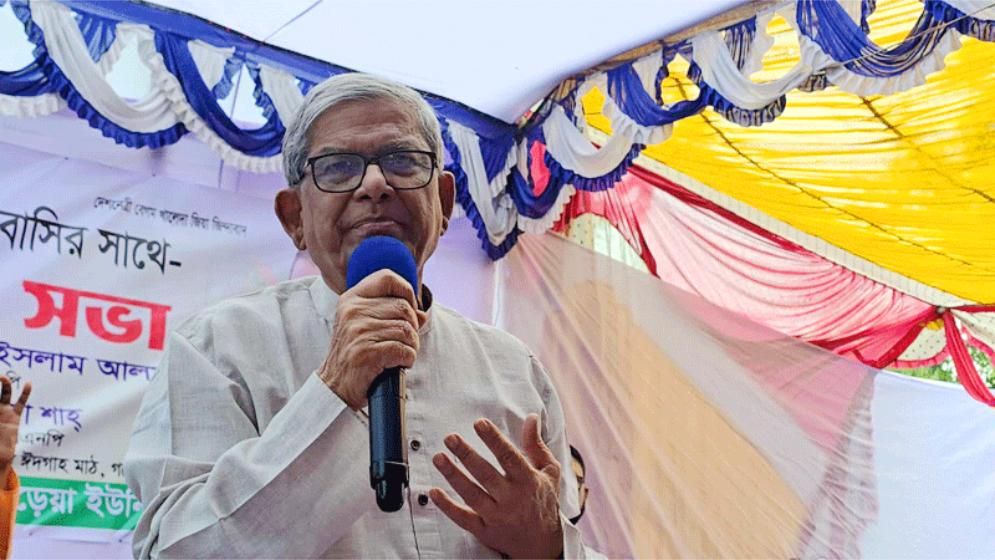 দয়া করে বিভাজন সৃষ্টি করবেন না, দেশকে বাঁচান: মির্জা ফখরুল