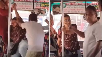 চলন্ত বাসে নারীকে হেনস্তা করা সেই হেলপার গ্রেপ্তার