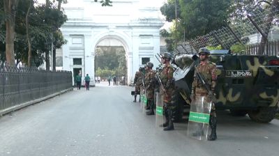 হাসিনার রায় ঘিরে ট্রাইব্যুনাল এলাকায় সেনা মোতায়েন
