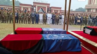 সুদানে ড্রোন হামলায় নিহত ৬ বাংলাদেশি সেনা সদস্যের জানাজা অনুষ্ঠিত