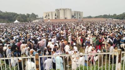 লাখো মানুষের অংশগ্রহণে ওসমান হাদির জানাজা
