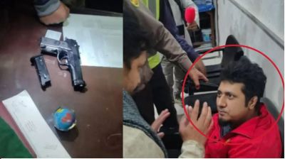শাহবাগে পিস্তলসহ যুবক আটক