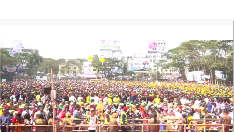 সকাল থেকে মিছিল আসছে বিভিন্ন এলাকা থেকে