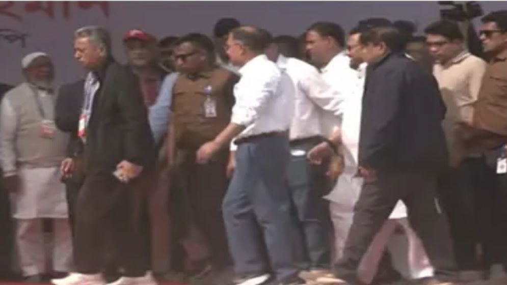 পলোগ্রাউন্ড মাঠের  জনসভায় অংশ নিয়েছেন তারেক রহমান