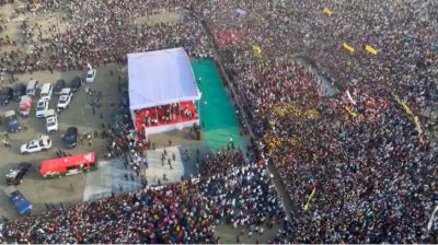 ময়মনসিংহে তারেক রহমানের সমাবেশে ব্যাপক লোক সমাগম