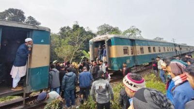 গাজীপুরে চলন্ত ট্রেনের দুই বগি বিচ্ছিন্ন