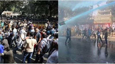 জলকামান ও সাউন্ড গ্রেনেডে ছত্রভঙ্গ সরকারি কর্মচারীদের মিছিল